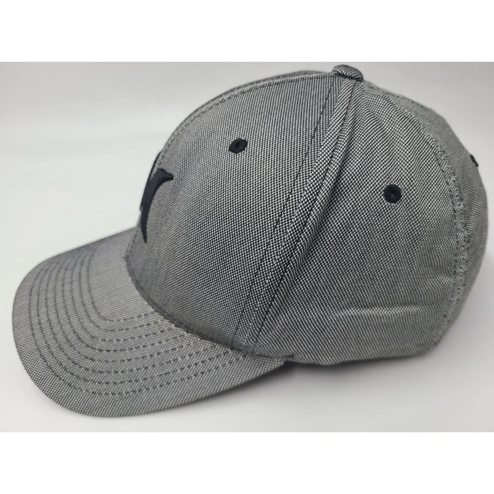 Hurley Flex Fitted (Seems M-L) Hat Cap Surf Skate Skateboard Logo Men Gray Black